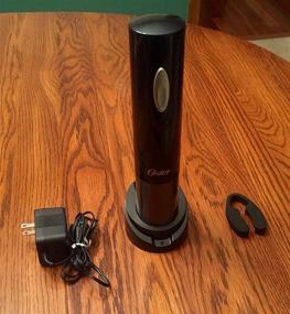 img 1 attached to 🍷 Effortless Wine Opening Made Chic: Oster FPSTBW8225 Electric Wine Opener in Tuxedo Black