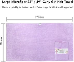 img 2 attached to Curly Girl Plopping Microfiber Absorbent