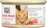 🐟 premium 3 oz canned cat food: whole paws salmon in nutrient-rich broth логотип