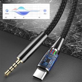 img 3 attached to 🎧 USB C to Aux Cable: High-Quality Stereo Audio Transfer for Samsung S21 Ultra, S20 FE, OnePlus 9 Pro, 8T - Connect Headphones/Car Audio/Speaker