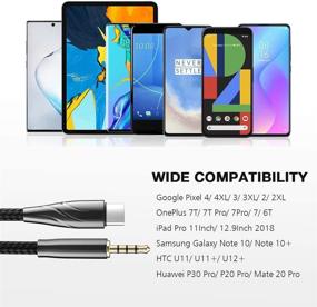 img 1 attached to 🎧 USB C to Aux Cable: High-Quality Stereo Audio Transfer for Samsung S21 Ultra, S20 FE, OnePlus 9 Pro, 8T - Connect Headphones/Car Audio/Speaker