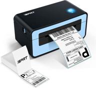 🖨️ idprt sp410 thermal label printer - high-speed label printer for logistics packages, 150mm/s, windows & mac compatible with shopify, usps, amazon & ebay, blue logo