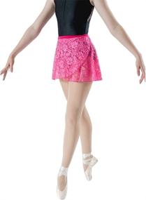 img 4 attached to HDW DANCE Skirts Cotton Waistband Sports & Fitness