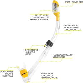 img 2 attached to Cressi Scuba Diving Snorkeling Kit - Freediving Mask & Dry Snorkel Set, F1 & Supernova Dry: Italian Design