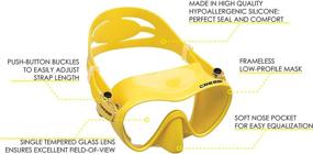 img 3 attached to Cressi Scuba Diving Snorkeling Kit - Freediving Mask & Dry Snorkel Set, F1 & Supernova Dry: Italian Design