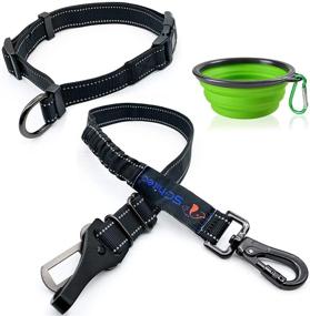 img 4 attached to 🐶 4-in-1 Adjustable Dog Seat Belt: Premium Safety Leash for Small and Large Dogs with Hook Latch, Seatbelt Clip, and Headrest Restraint