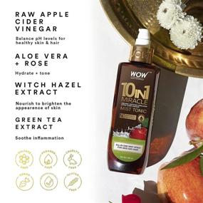 img 3 attached to 🍎 WOW Apple Cider Vinegar Facial Toner - Natural Skin & Hair Care Mist - Hydrating Rose Water Spray for Minimized Pores & Clear Activation - No Alcohol, Sulfate, or Salt - 6.8 OZ