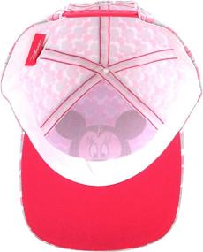 img 1 attached to 🎀 Adorable Disney Girls Minnie Mouse Cotton Baseball Cap with 3D Bowtique Bow (Toddler/Little Girls) - Stylish & Comfortable!