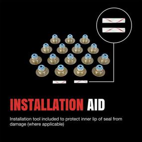 img 1 attached to 🔧 FEL-PRO SS 5112 Valve Stem Seal Set: Superior Performance for Reliable Seal and Smooth Valve Operation