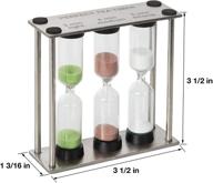 🍵 lily's home perfect tea timer: 3-in-1 3-4-5 minute sand hourglass timers - find your ideal brew time! logo