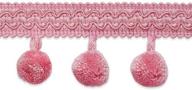 🌸 eye-catching pink: expo international classic ball fringe trim – 20-yard length! logo