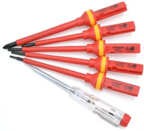 img 3 attached to 🔧 High-quality RDEER 1000V Insulated Screwdriver Set with CR-V Magnetic Phillips, Slotted, Pozidriv, Torx Heads: Ensuring Ultimate Safety and Versatility