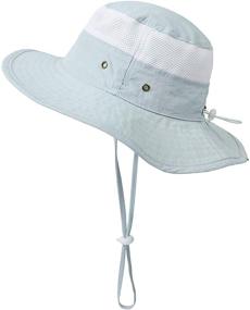 img 3 attached to 👒 Stylish and Practical Toddler Infant Summer Bucket Hat - Ideal Boys' Headwear for Outdoor Fun!