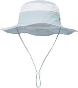 img 4 attached to 👒 Stylish and Practical Toddler Infant Summer Bucket Hat - Ideal Boys' Headwear for Outdoor Fun!