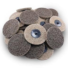 img 1 attached to BHA Surface Conditioning Coarse Quick Change Discs, 3" Tan Prep Pad - Pack of 25