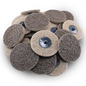 img 3 attached to BHA Surface Conditioning Coarse Quick Change Discs, 3" Tan Prep Pad - Pack of 25