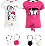 👚 dreamstar girls t-shirts with an accessory headband for girls: clothing, tops, tees, and blouses logo