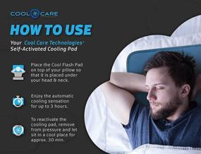 img 1 attached to 🌬️ Cool Care Technologies Pillow Cooling Pad: Instant Cool Relief for Fevers, Migraines, Hot Flashes, Night Sweats - Gel Cooling Mat Activated by Pressure - Place on Pillow