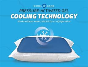 img 2 attached to 🌬️ Cool Care Technologies Pillow Cooling Pad: Instant Cool Relief for Fevers, Migraines, Hot Flashes, Night Sweats - Gel Cooling Mat Activated by Pressure - Place on Pillow