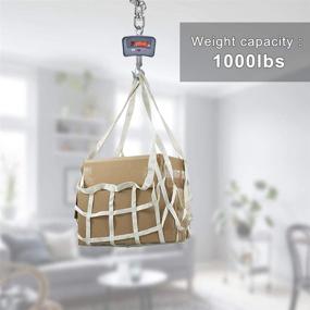 img 1 attached to Heavy Duty 360° Swivel Hammock Chair Hanging Kit - WAREMAID Swing Ceiling Mount for Playground, Yoga, Tree, Gym - Includes Swing Hanger Hook, Rope, Bracket - Ideal for 1000 LB Capacity, Punching Bag Hardware