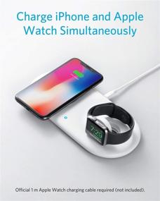 img 3 attached to 🔌 Anker PowerWave+ Pad 2 in 1 Wireless Charger with Apple Watch Holder for Apple Watch 4/3/2 - Compatible with iPhone 11, 11 Pro, 11 Pro Max, Xs, XS Max, XR, X, 8, 8 Plus (No Apple Watch Charger)