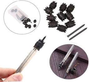 img 2 attached to Spot Weld Drill 13 Pcs Metal Cutter Set with 3/8'' Rotary Spot Weld Drill Bits & 2 Replacement Blades - Efficient Auto Body Sheet Metal Hole Cutter Remover Tool