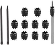 spot weld drill 13 pcs metal cutter set with 3/8'' rotary spot weld drill bits & 2 replacement blades - efficient auto body sheet metal hole cutter remover tool logo