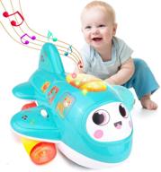 ✈️ histoye baby toys airplane: musical toy with lights for 1-2+ year old toddlers – electronic moving aeroplane promotes crawling and baby development – perfect gift for 12-18 month olds logo