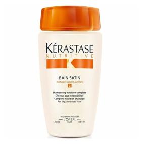 img 3 attached to 💆 KERASTASE Nutritive Bain Satin 2 Hair, 8.5 Oz. - Professional Nourishing Shampoo for Optimal Hair Health