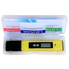 img 2 attached to 🔬 MEKBOK Digital PH Meter Tester: High Accuracy for Water Aquariums, Pools, Hot Tubs, Hydroponics, and Wine - Push Button Calibration, Large LCD Display
