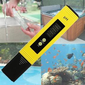 img 1 attached to 🔬 MEKBOK Digital PH Meter Tester: High Accuracy for Water Aquariums, Pools, Hot Tubs, Hydroponics, and Wine - Push Button Calibration, Large LCD Display