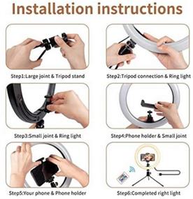 img 2 attached to Selfie Ring Light Adjustable Photography Camera & Photo in Accessories