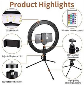 img 3 attached to Selfie Ring Light Adjustable Photography Camera & Photo in Accessories