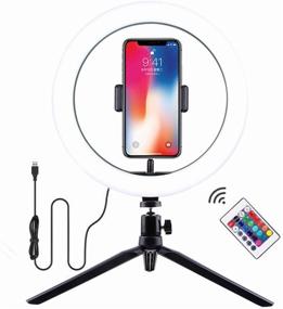 img 4 attached to Selfie Ring Light Adjustable Photography Camera & Photo in Accessories
