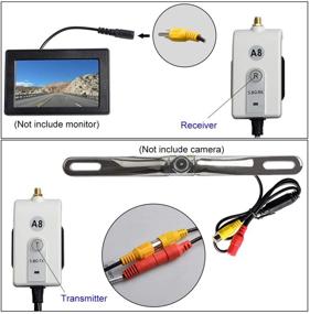 img 1 attached to 📹 AKK 625-600-A8 5.8G 600mw Wireless Color Video Transmitter and Receiver Kit for Backup/Rear View Camera System