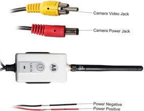 img 2 attached to 📹 AKK 625-600-A8 5.8G 600mw Wireless Color Video Transmitter and Receiver Kit for Backup/Rear View Camera System