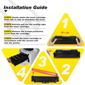 img 2 attached to 🖨️ V4INK 4PK Compatible 410X Toner Cartridge: Reliable Replacement for HP Color Laserjet Pro MFP Printers