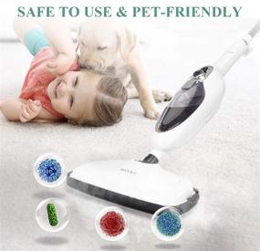 img 2 attached to 🧼 10-in-1 Secura Steam Mop: Convenient Detachable Steam Cleaner for Floors, White Multifunctional Cleaning Machine with 3 Microfiber Mop Pads