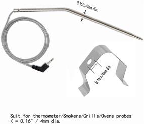 img 2 attached to Replacement Meat Thermometer Probe for Thermopro TP20 TP07 TP-07 TP08 TP-08S TP06S TP16 TP-16S TP17 Famili MT004 - Compatible with Listed Models Only