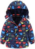 bumeex waterproof windbreaker raincoat - dinosaur boys' jacket & coat apparel logo