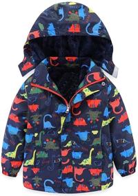 img 4 attached to Bumeex Waterproof Windbreaker Raincoat - Dinosaur Boys' Jacket & Coat Apparel