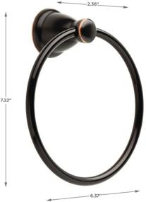 img 3 attached to 🛀 Franklin Brass Kinla Towel Ring - Stylish Oil Rubbed Bronze Bathroom Accessory (KIN46-ORB-1)