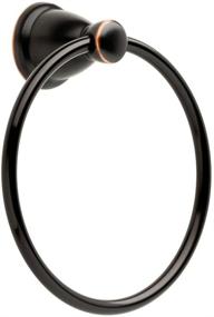 img 4 attached to 🛀 Franklin Brass Kinla Towel Ring - Stylish Oil Rubbed Bronze Bathroom Accessory (KIN46-ORB-1)