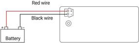 img 3 attached to 🔋 DROK 48V Батарейный измеритель: Морской режим оценки емкости батареи для аккумулятора Вольт 12В 24В, индикатор температуры и напряжения литиевой батареи (Фаренгейт)