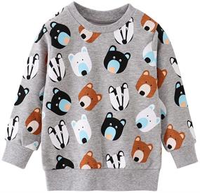 img 4 attached to 👕 Kid Elephant Cartoon Sweatshirt - CM Boy's Clothing and Fashion Hoodies & Sweatshirts