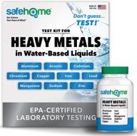🧪 safe home heavy metals test kit: accurate testing for 10 metals in water-based liquids by our epa certified lab – city water, well water, surface water, beer, wine, coffee, juice, supplements & more! logo