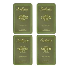 img 1 attached to 🧼 Shea Moisture Olive and Green Tea Shea Butter Soap, 8 Oz (4 Pack)