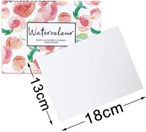 img 3 attached to Pralb 2Pack Watercolor Postcards, High-Quality 5x7 inch Watercolor Postcards, 100lb Cold Pressed Paper, Including Peach Painting Box, Great for Valentine's Day, Teacher's Day, Christmas, Thanksgiving Day - 80 Sheets in Total