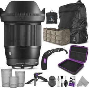 img 4 attached to Enhanced Sigma 16mm f/1.4 DC DN Contemporary Lens for Canon EF-M with Altura Photo Essential Accessory and Travel Bundle