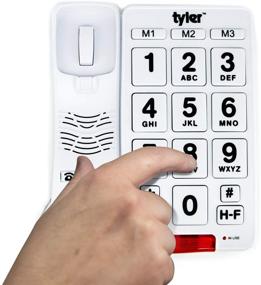 img 1 attached to 📞 Easy-to-Use Tyler TBBP-3-WH Big Button Corded Phone: Perfect Speakerphone for Seniors